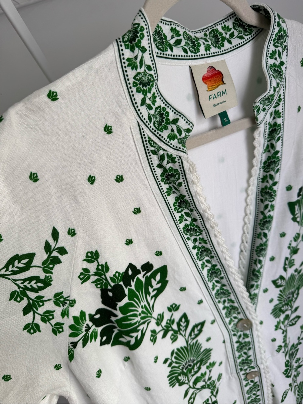 NWOT FARM Rio Forest Soul Maxi Dress with Green Floral Print - Picture 7 of 12